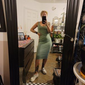 Mint Green Midi Bodycon Dress